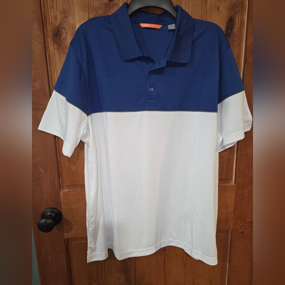 Cutter & Buck‎ Navy and White Polo Shirt